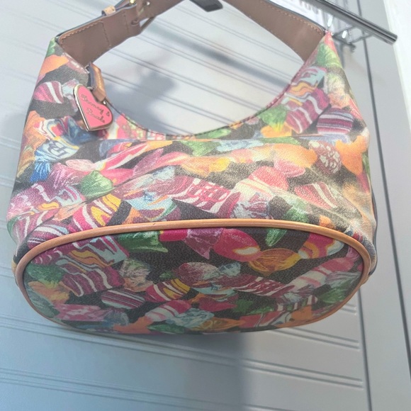 DOONEY & BOURKE Y2K CANDY PRINT TASSEL TOTE BAG EUC - Picture 3 of 16